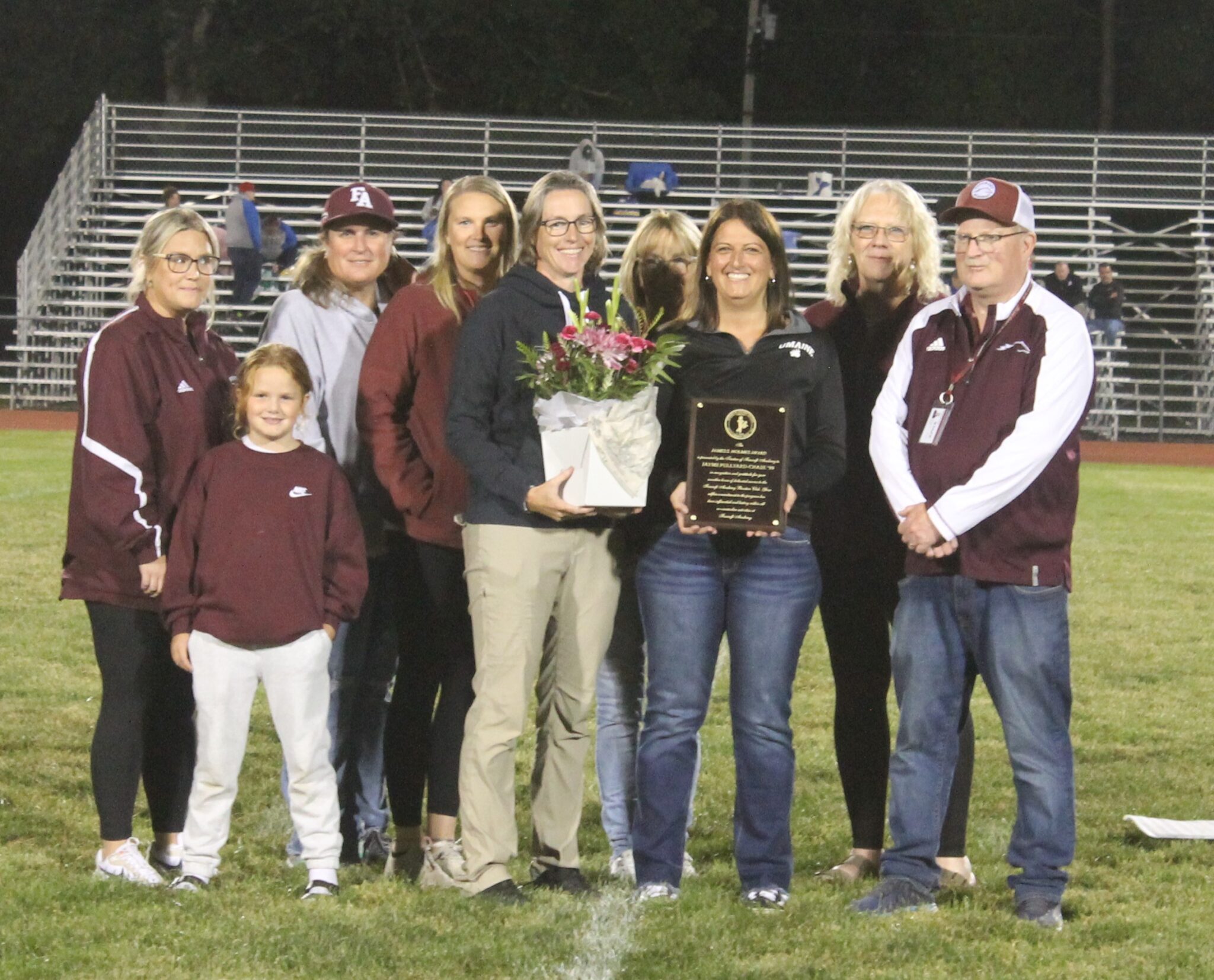 Foxcroft Academy Booster Club president honored for her service ...